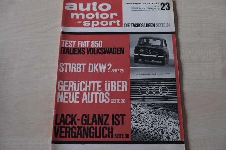 Deckblatt Auto Motor und Sport (23/1964)